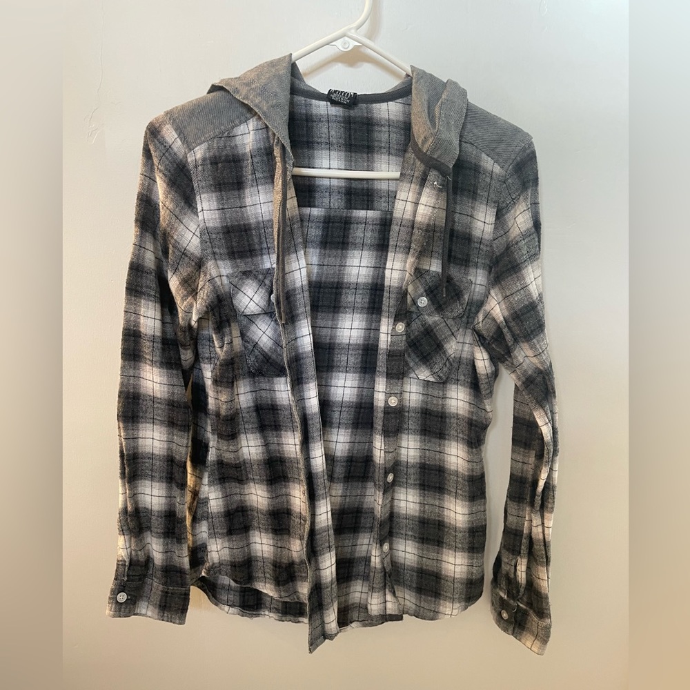 Hooded flannel